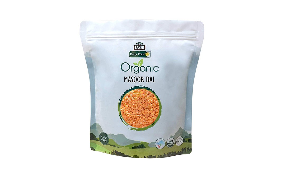Laxmi Daily Feast Organic Masoor Dal    Pack  500 grams